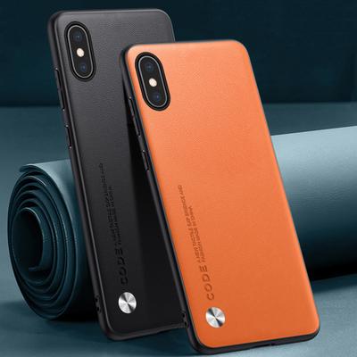 Étui de Luxe en Cuir PU Pour iPhone XS Max Coque Arrière en Silicone Antichoc Protection Complète Étui de Téléphone Pour iPhone XSMax iPhoneXS Max