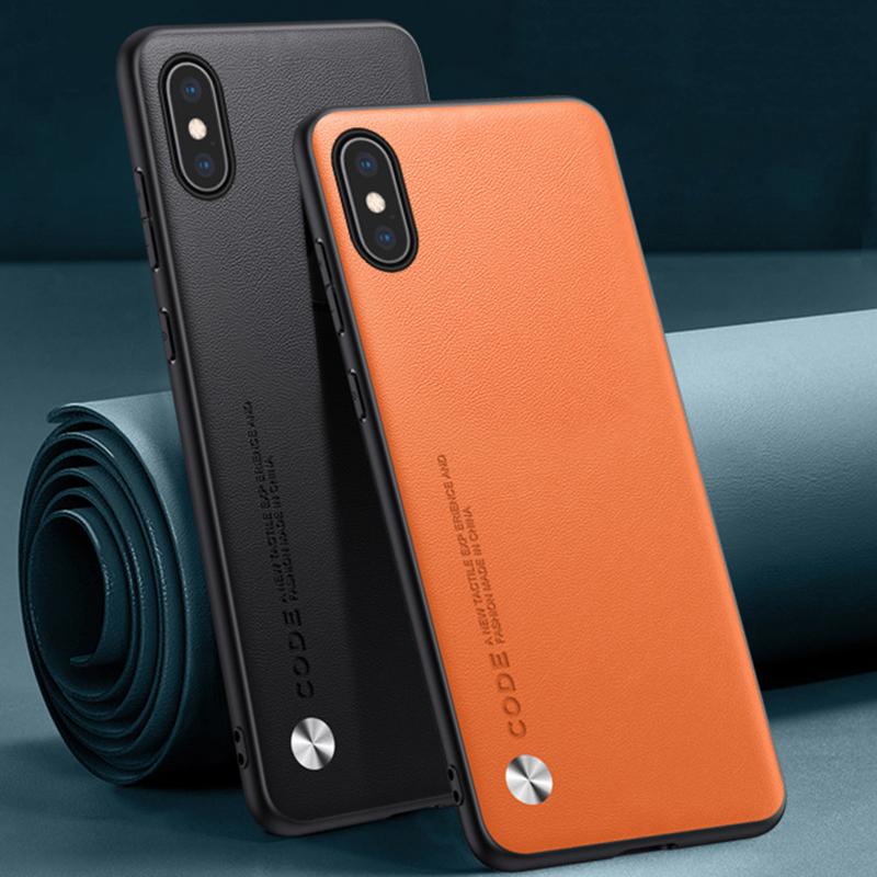 Luxury PU Leather Case For iPhone XS Max Back Cover Silicone Shockproof Full Protection Phone Case For iPhone XSMax iPhoneXS Max