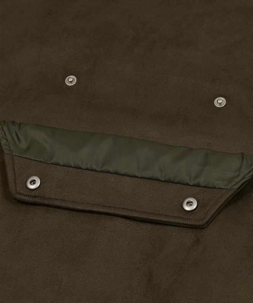 Standarderror 87-Stan146 Heavy Pocket Point Suede Vest Khaki