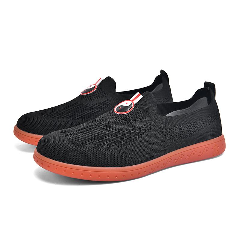 TUINANLE Black Breathable Mesh Barefoot Sneakers Wide Toe Box Zero Drop Minimalist Unisex Couple Casual Flat Shoes