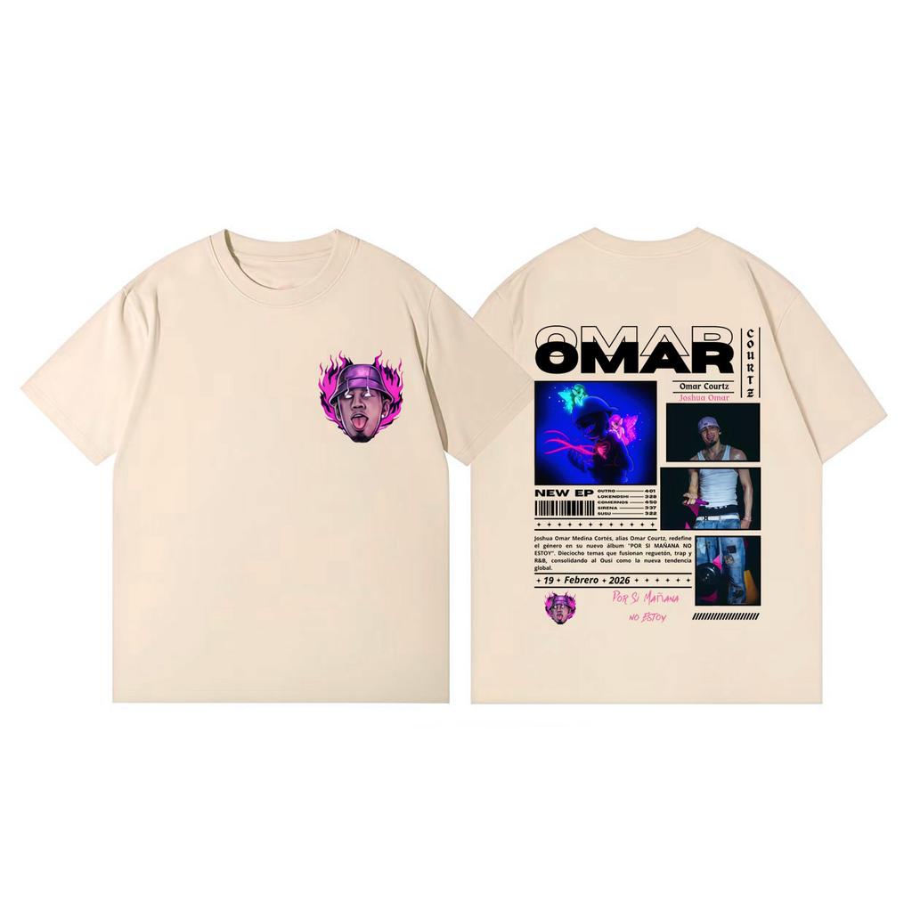 Omar Courtz Por Si Mañana No Estoy Album Graphic T Shirts Fashion Pop Music Short Sleeve Tshirt Unisex Casual Cotton Tshirts