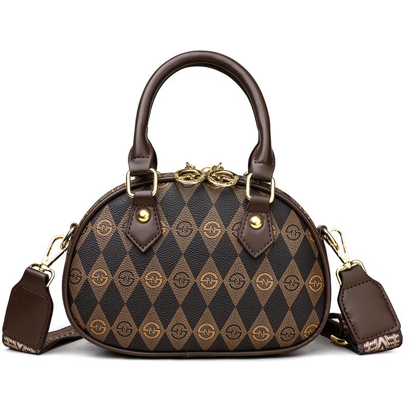 Интернет Знаменитость Сумка Женская Новая Печатные Буквы Широкий Плечевой Ремень Ретро — фото 9