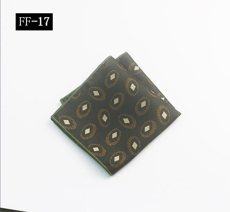 Pocket Towel Men'S, Suit Banquet Wedding Groom Best Man Striped Pattern High-End Small Square Towel Handkerchief