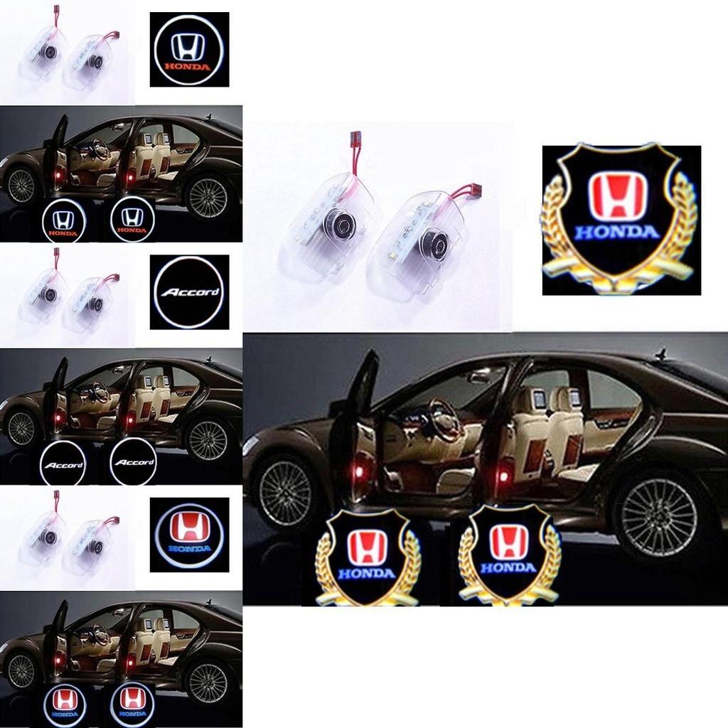 2pcs Led Car Door Step Welcome Projector Courtesy Shadow Light For Honda**