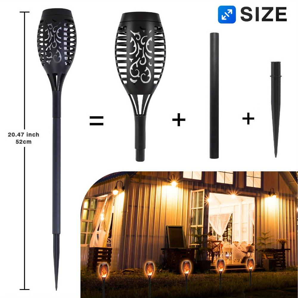 4/6/8/12 Solcellelys utendørs med blinking, vanntette LED-lys for hager, camping, fester, hager, Halloween, automatisk bryter