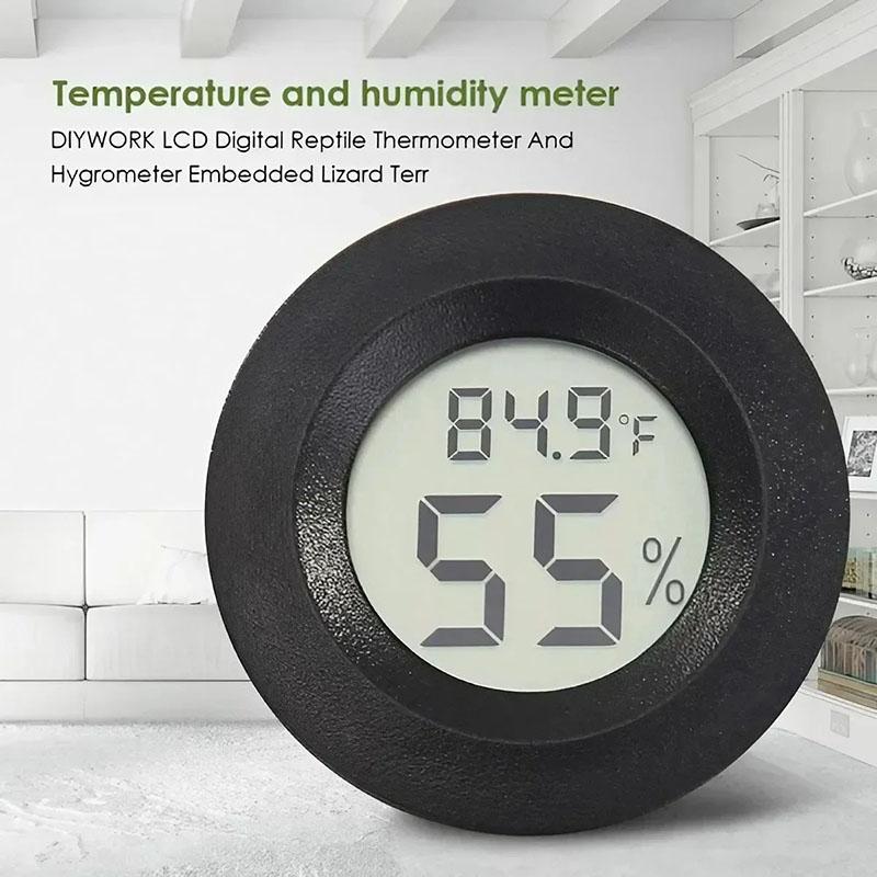 Indoor Outdoor Mini Digital LCD Temperature Sensor Gauge Humidity Meter Tester Detector Home Measurement Thermometer Hygrometer