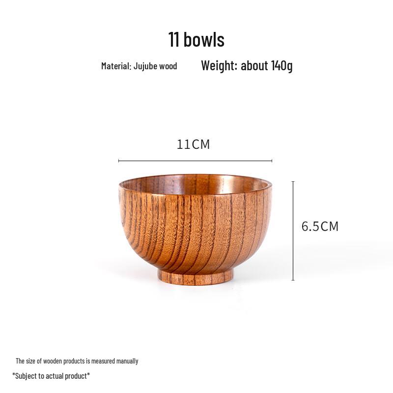 

ZISIZ Jujube Wood Multifunctional Bowl