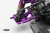 Yokomo Aluminum Adjustable Rear Short H-Arm Kit for YD-2 (Purple, Chamfered) Y2-P08RAS