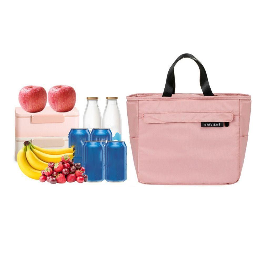 Large Capacity Picnic Bag Oxford Cloth Meal Bag Colorful Insulated Bag  Women