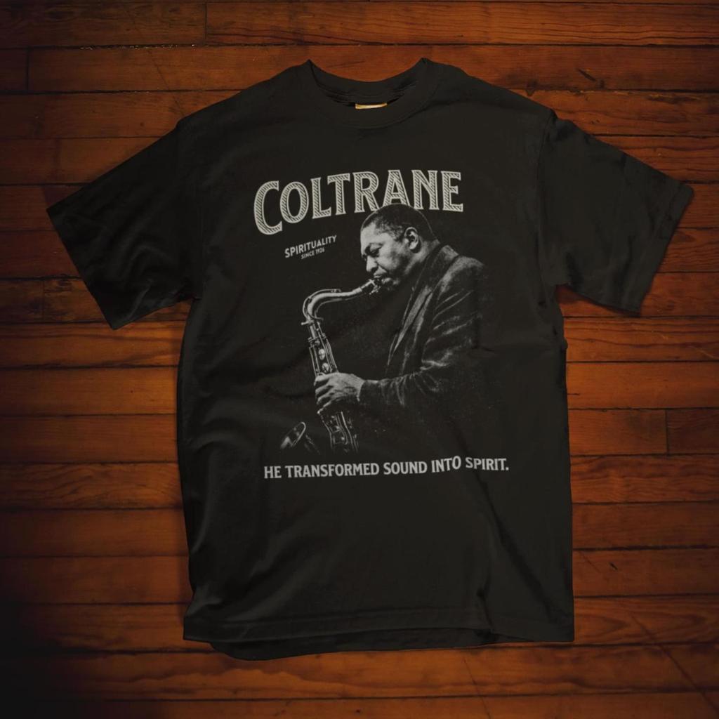 John Coltrane T-Shirt: Jazz-Liebhaber T-Shirt | Saxophonspieler Unisex-T-Shirt | Vintage Musiklegenden-Shirt | Musikliebhaber Geschenk | Blues-Musiker-Shirt