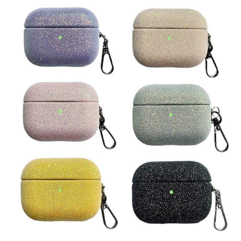 Glitter sequined apple earphone cover for AirPods 1 /1 full bag with buckle iphone earphone case pro1