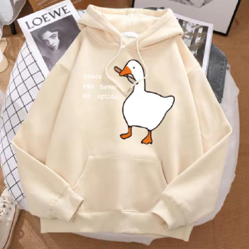 Peace Was Never An Option Bedrucktes Sweatshirt Herren Street Oversize Herbst Kapuzenpullover Hipster Weiche Hoodies Hip Hop Warme Sportkleidung