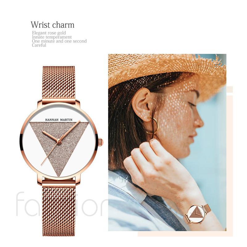 Original Design Women Watches Fashion Japan Quartz Movement Rose Gold Waterproof Wrist Watches Relogio Feminino