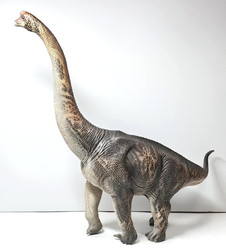 Aotomo Dinosaur Figure Vinyl Model Brachiosaurus Blue FK Big Size Soft Vinyl Dinosaur