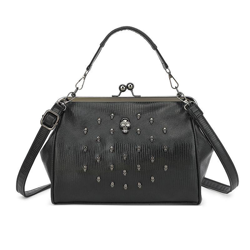 

Сумка через плечо с рисунком черепа большой емкости - просторная сумка через плечо в европейском стиле (Складной женский кошелек)