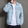 Men's Spring Ripped Jeans Jacket Streetwear Denim Jackets Oversize Autumn Long Sleeve Jeans Top Vintage Mens Coat