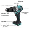 3In1 13mm Cordless Brushless Electric Drill 520NM Screwdriver 20+2 Torque Impact Drill Power Tool with 2 Battery 388VF