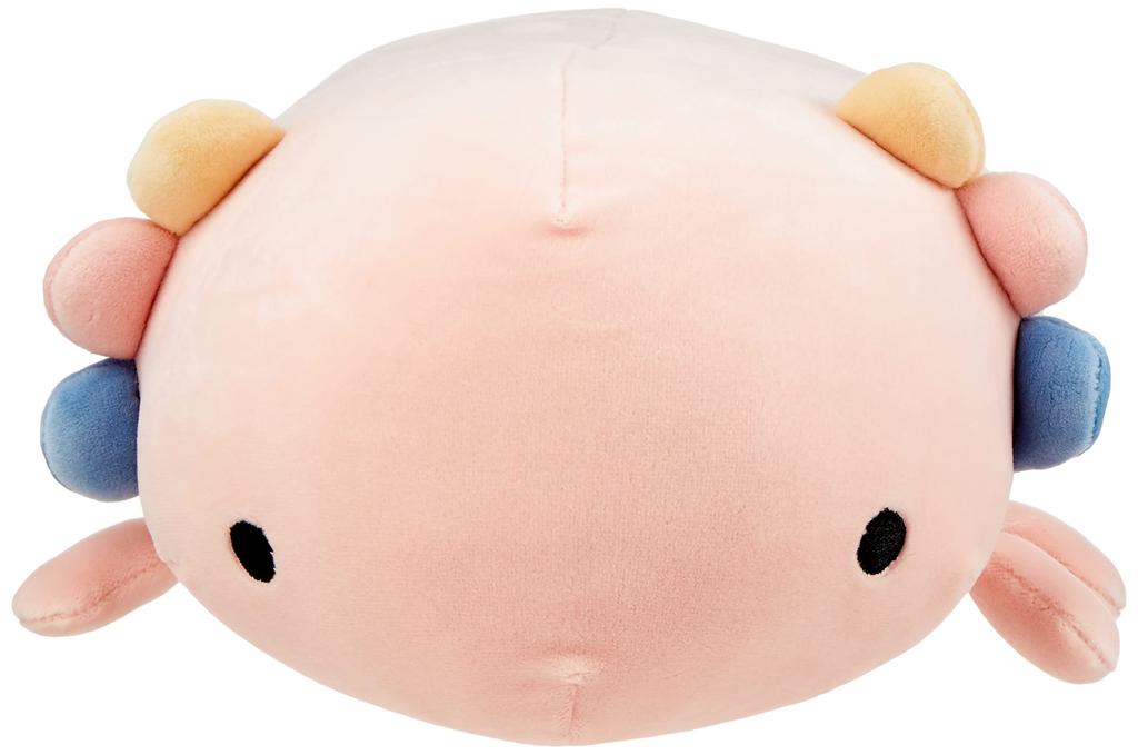 Livheart Polyester Bolster Cushion Marshmallow Aquamie Wooper Plush Toy (Total Length Approx. 15cm) 48051-23