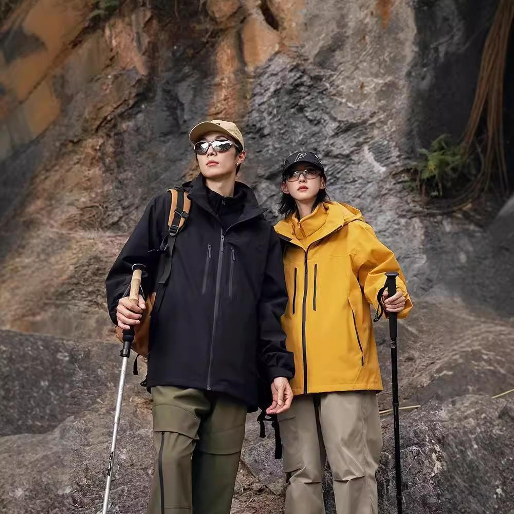 Unisex Outdoor Heat-Sealed Windbreaker: Mountain-Style Camping, Leisure & Hiking Gear for Autumn/Winter