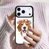 Beagle Floral Dog Phone Case For Apple iPhone 17 Air 16E 15 14 Plus 13 12 11 Pro Max Mini Funda Cover