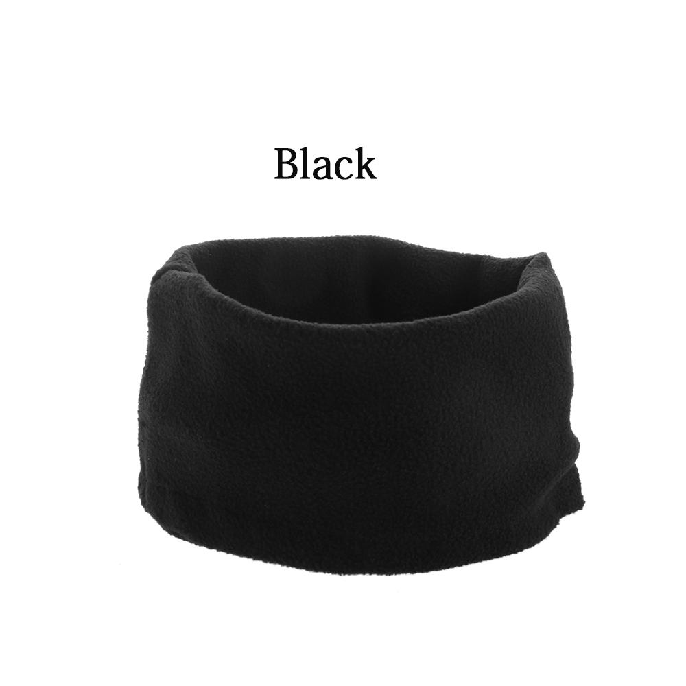 

Face Mask Polar Fleece Neck Warmer Snood Scarf Hat Unisex Thermal Ski Wear Snowboard чорний