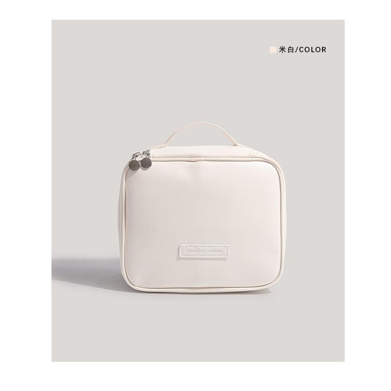 Portable Large Capacity Travel Makeup Bag, Cosmetic Storage Case For Makeup Brushes & Beauty Supplies
