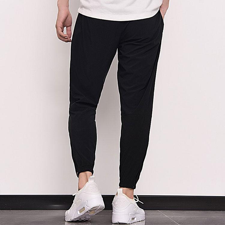 Nike Small Logo Lightweight Breathable Woven Training Pants Men Bottoms Black DB4111-010