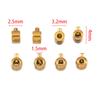 10pcs 20pcs Gold Plated Stainless Steel Positioning Clasps Stopper Beads Crimp End Beads Wire Rondelle Beads DIY Jewelry Making