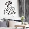 Fun-f142 Stick Figure Mother's Day Baby Bedroom Home Beautification Decorative Wall Stickers Self-adhesive