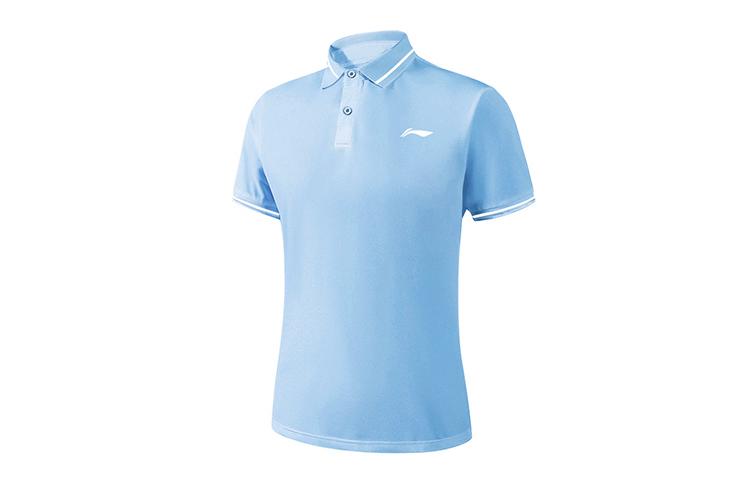 Li Ning Polo Shirt Men s Tranquil Blue Color YPLT041-5 4XL