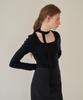 Peullobeu Scarf Squre Neck Knit (Bk)