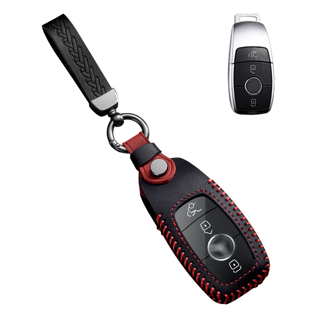 

[SANRILY] Mercedes Benz Key Case, Key Cover, Key Protection, For Benz E Class, S Compatible with genuine car чёрный