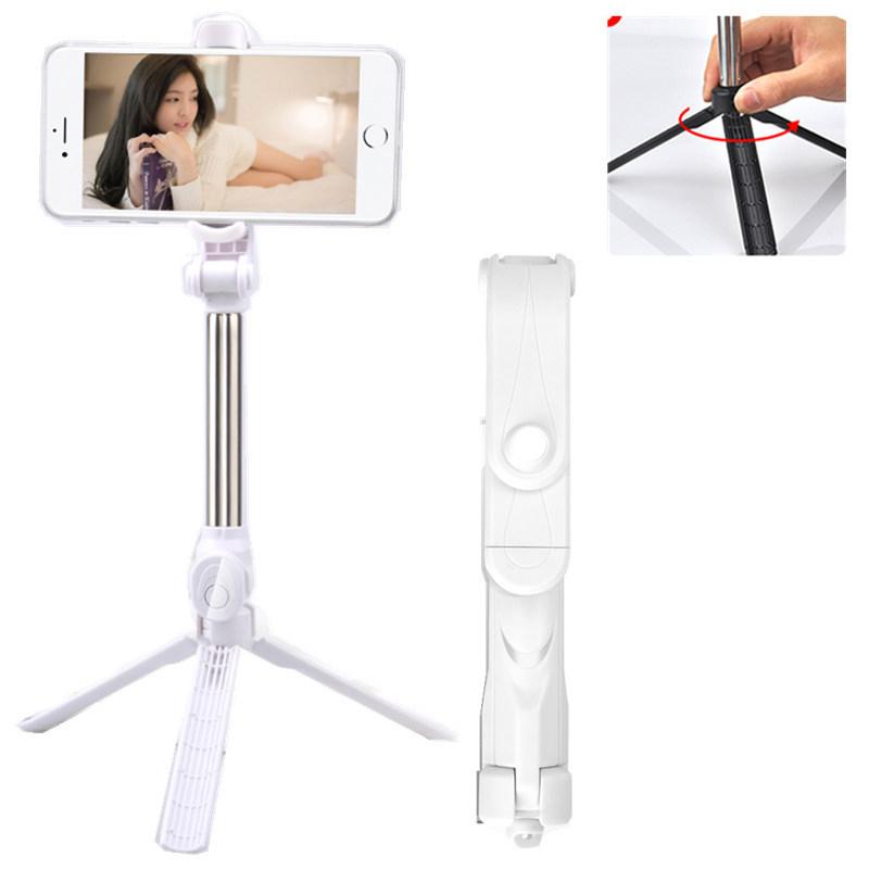 

Кронштейн для селфи-палки для мобильного телефона, совместимый с Bluetooth, встроенный удлиненный кронштейн для видеокамеры, телескопический штатив с регулируемым освещением None белый