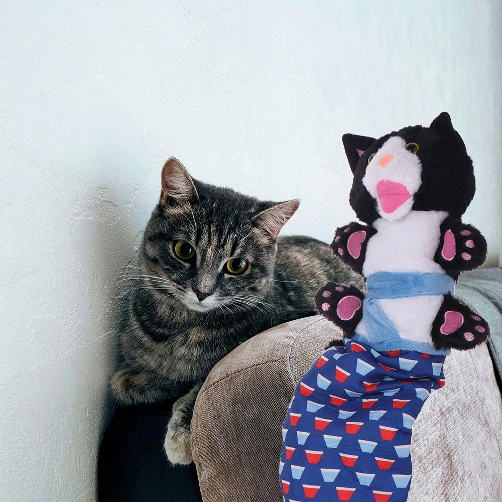 Soft Plush Cat Toys Wrestling Glove Sturdy Padding Cat Dolls Durable Animal Hand Glove Kids