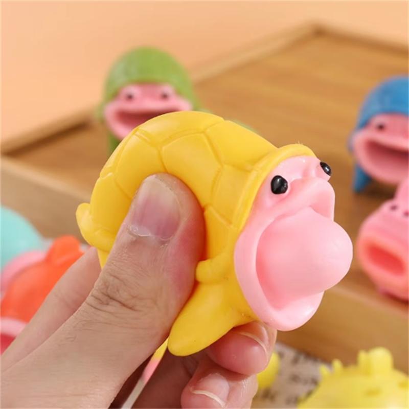 Funny Squeezing Tongue Sticking Small Animal Venting Toys Cartoon Doll Pinching Mini Toys Decompression Desk Top Decoration
