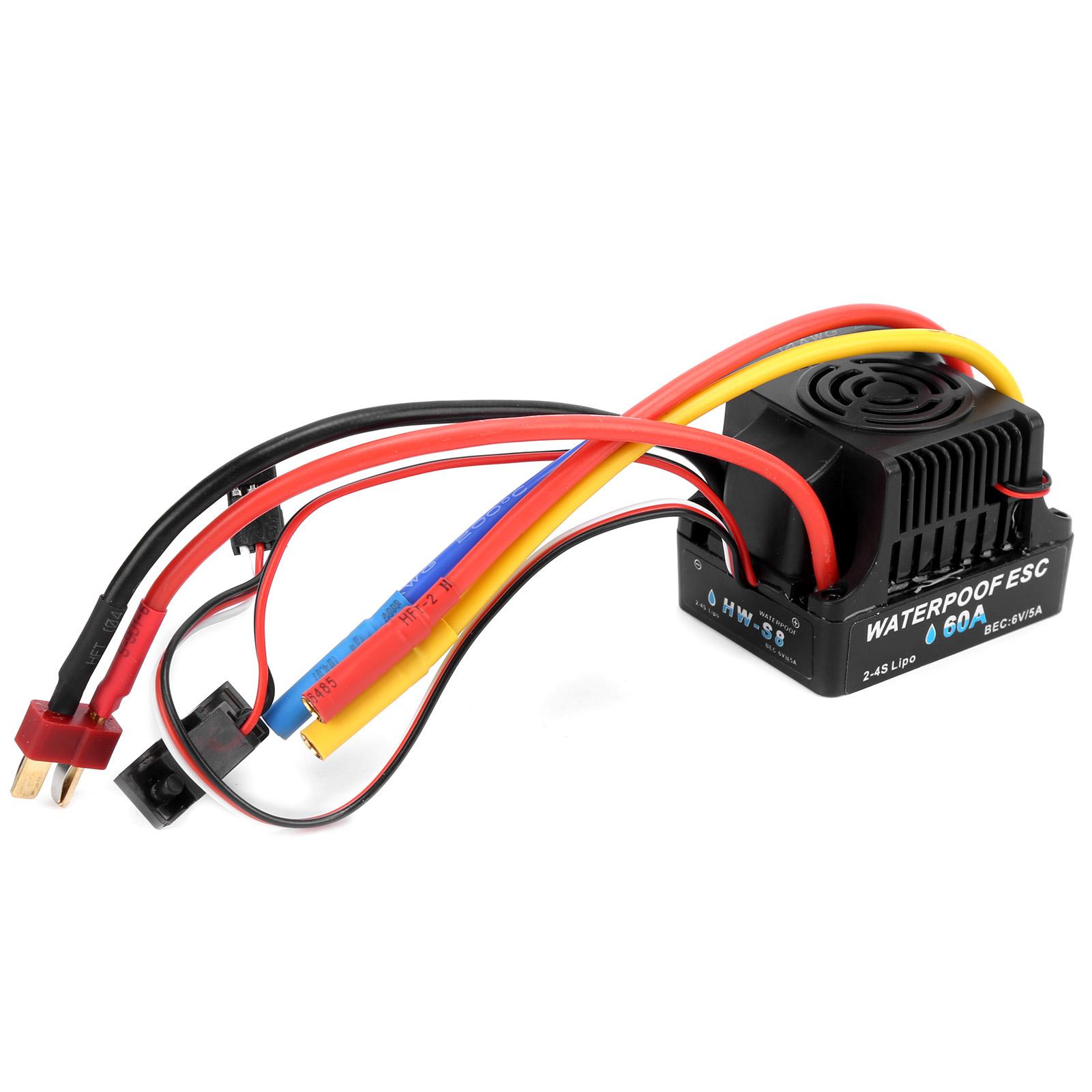 

RC 60A Brushless Electronic Speed Controller ESC for 18 110 Remote Control Car