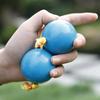 Aslatuas Rhythmic Balls Sets Music Egg Shaker Rattle Double Gourd Drum Balls Set
