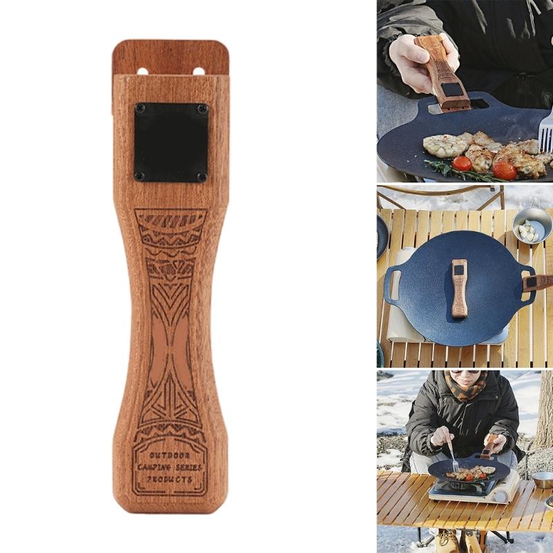 Portables Light Weight Handle Oven Safe Tool Grills Pans Security Frying Handle for Outdoor and Indoor Use