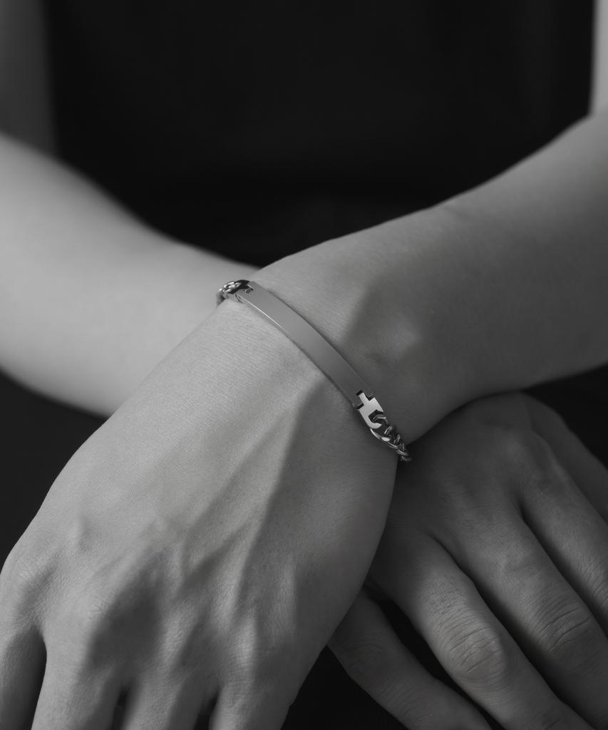 Novice Tokyo Plate Chain Bracelet [Stainless] / Silver