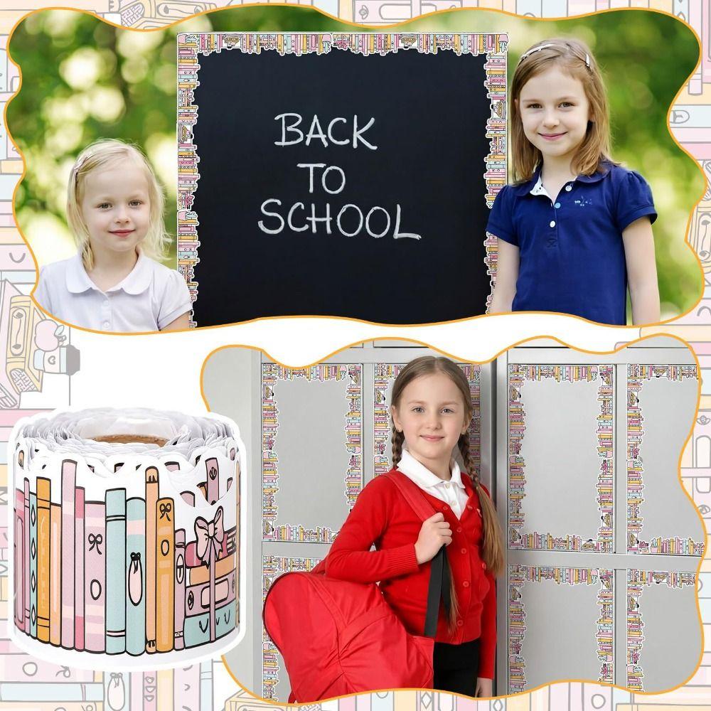 Cartoon Pattern Classroom Border Sticker Self Adhesive Wall Decor Trim  Classroom Decoration