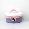 Storage Box with Lid Dust-Proof Organizer Colorful Cotton Thread Container for Bedside Table Dressing