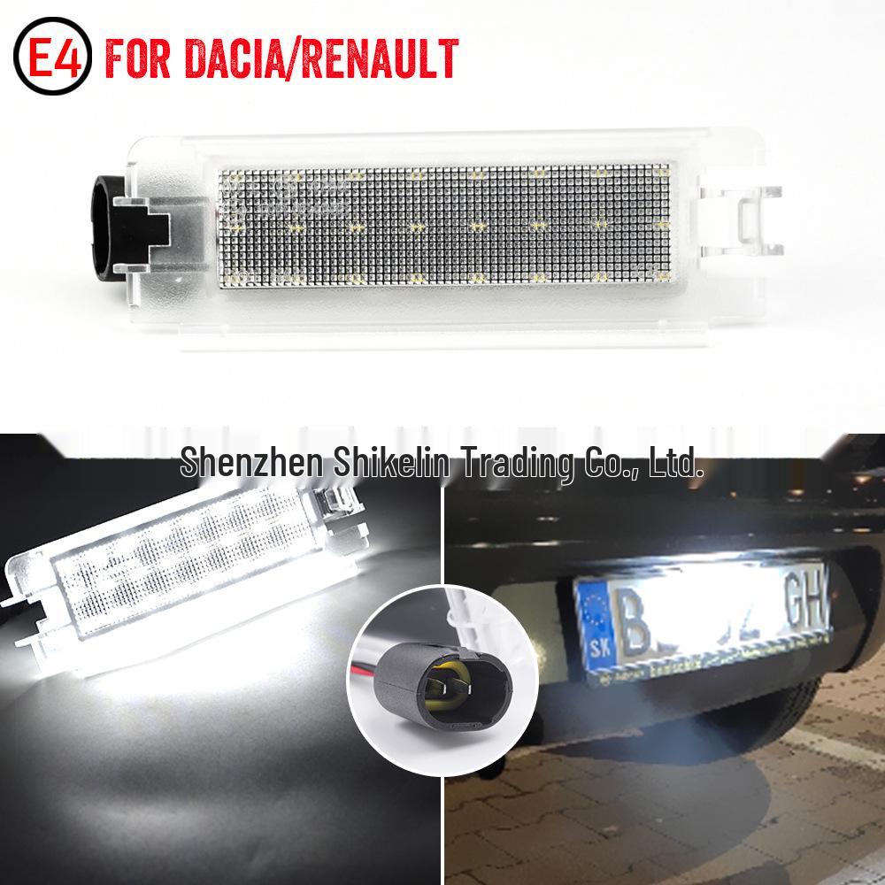 Compatible License Plate Light for Renault Clio II, Dacia Logan, Sandero I