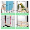 Bird Perch Swing Wooden Parrot Training Stand With Climbing Ladder And Mirror Pet Cage Accessories Bird Perching Toy