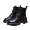2025 Genuine Leather Winter Shoes Women Snow Boots Fashion Modern Ladies Brand Ankle Boots Warm Plush Non-slip Black