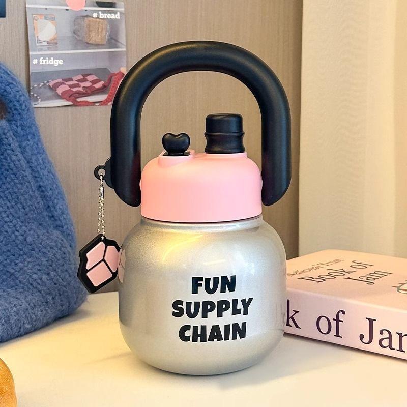 316 Stainless Steel Insulated Cup with A Large Belly High Aesthetic Value Dual Drinking Pot Outdoor Portable Straw Water Cup