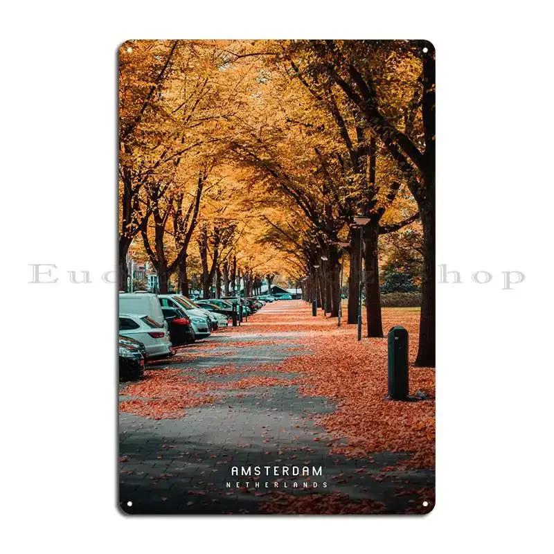 Amsterdam Metal Sign Rusty Printed Club Cinema Club Tin Sign Poster 20x30cm(7.8x11.8inch)