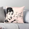 Audrey Hepburn I Just Do My Thing Square Pillowcase Polyester Linen Velvet Printed Zip Decorative Throw Pillow Case Car Cover