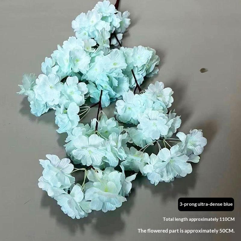 Artificial Cherry Blossom Pink White Cherry Tree Silk Flower Spring Cherry Diy Bonsai Arch Wedding Props Home Decoration