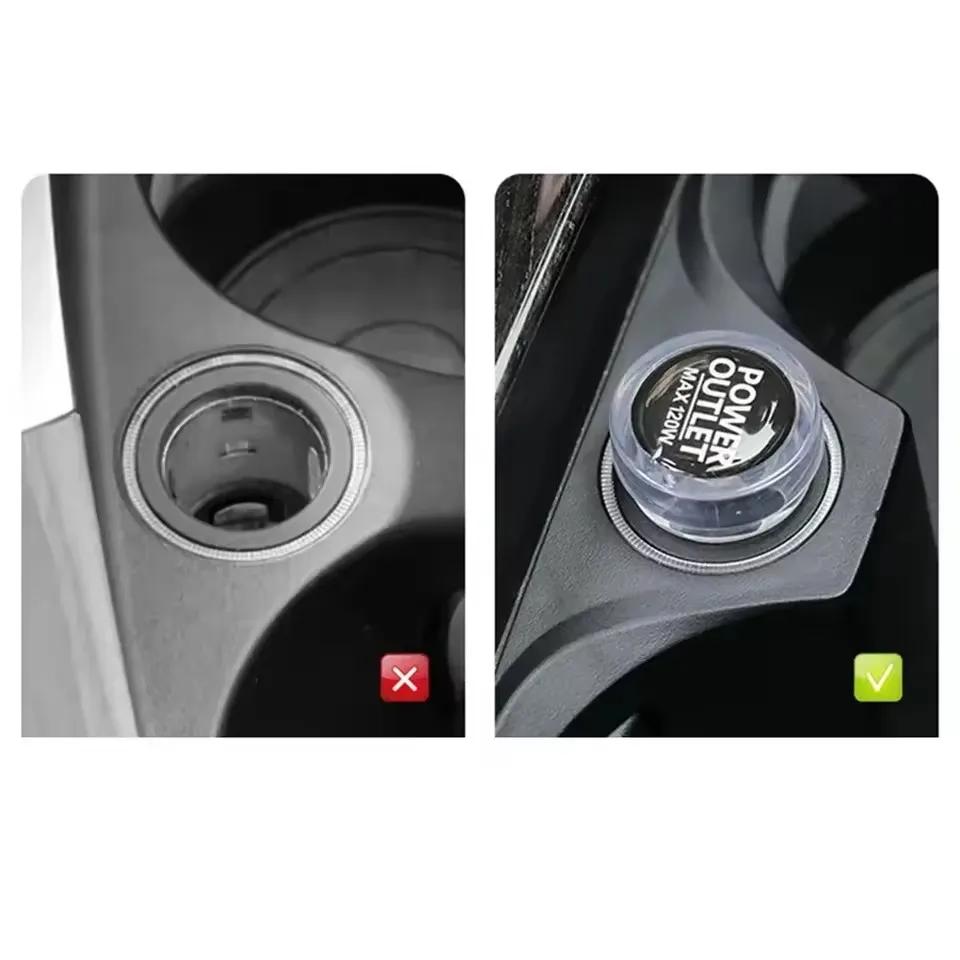 Universal Colorful Car Lighter Dust Cover High-quality Cars Ejector Button Decorative Plug Protective Cover Auto Accessories