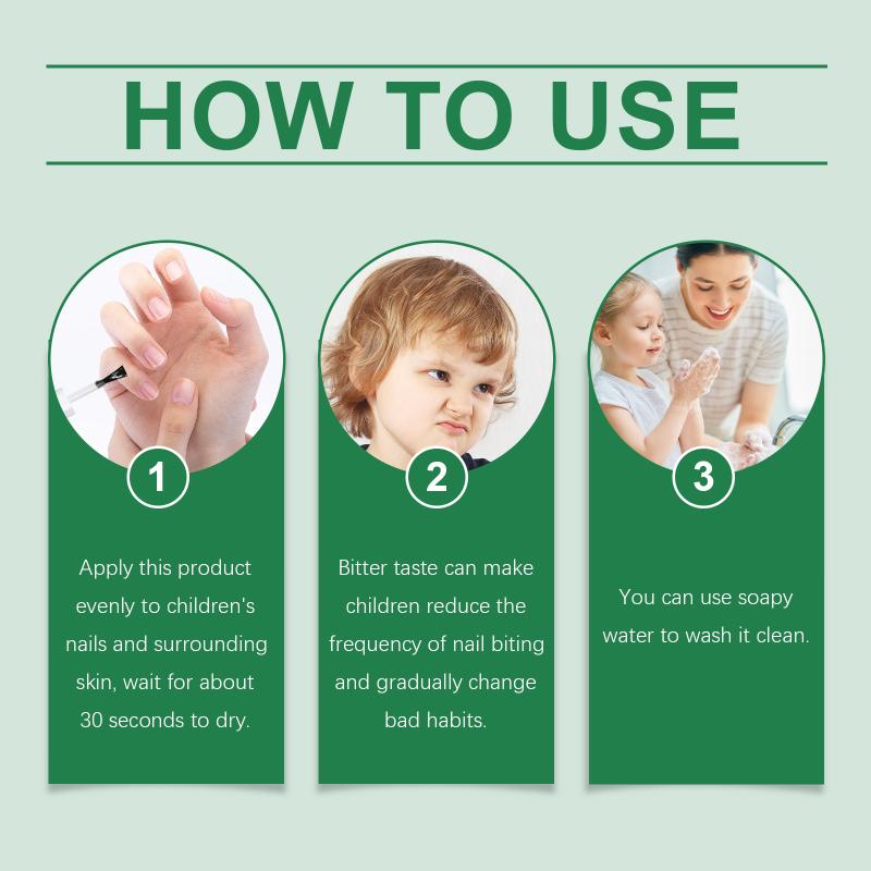 Stop Nail Biting Nail Strengthener Bitter-Tasting Nail Bite Stopper Nail Care Safe Long-Lasting Nail Biting Polish Finger 1pcs